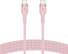 Kabel Belkin USB-C to USB-C 2.0 Braided Silicone 1 m Różowy (CAB011BT1MPK) - obraz 5
