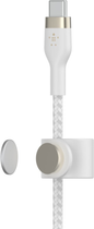 Kabel Belkin USB-C to USB-C 2.0 Braided Silicone 3 m Biały (CAB011BT3MWH) - obraz 4