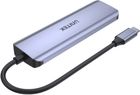 USB-хаб Unitek uHUB 4-in-1 USB-C Hub with 2x USB-A, 2x USB-C, 5 Gbps (H1107Q) - зображення 2