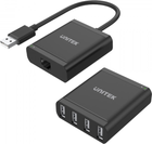 Подовжувач Unitek Y-2516 USB 2.0 за витою парою 4xUSB (4894160030344) - зображення 1
