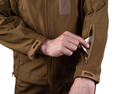 Тактична куртка SMILO soft shell XXL coyote - изображение 4