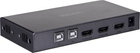 Przełącznik Unitek HDMI 2.0 + USB Srebrny (4894160048301) - obraz 1