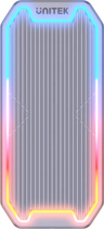 Корпус Unitek M.2 SSD NVMe/SATA 10 Гбіт/с із RGB-підсвіткою (4894160048066) - зображення 2