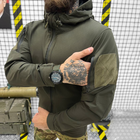 Чоловіча легка Вітровка із дихаючою підкладкою / Осіння Куртка з капюшоном олива розмір 2XL - зображення 3