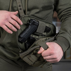 Сумка тактическая через плечо на грудь M-TAC Sphaera Hex Hardsling Bag Large с липучкой Elite Ranger Green для пистолета (сумка на пояс) - изображение 2