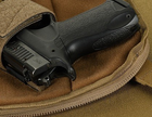 Сумка тактическая через плечо на грудь M-TAC Sphaera Hardsling Bag Large з липучкою Elite Coyote для пистолета (сумка на пояс) - изображение 5