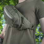Сумка тактическая через плечо на грудь M-TAC Waist Bag Elite Hex Ranger Green для мультитула и турникета (сумка на пояс) - изображение 6