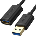 Kabel Unitek USB 3.0 AM-AF 1.5 m Czarny (Y-C458GBK) - obraz 1