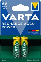 Аккумулятор универсальный Varta Rechargeable Accu AA 2100 мАч BLI 2 Ni-MH (56706101402) (4008496550654)