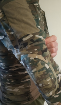 Тактична сорочка Убакс розмір XXL мультикам вставки на ліктях - зображення 4
