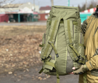 Рюкзак туристический для походов Tactical военный большой рюкзак на 70 л Olive (ta70-oliva) - изображение 8