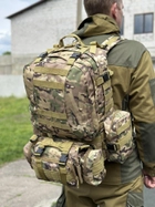 Тактический рюкзак Tactic рюкзак с подсумками на 55 л. штурмовой рюкзак Мультикам 1004-multicam - изображение 3
