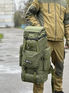 Рюкзак туристичний для походів на 70 л. Tactic великий військовий рюкзак колір Oliva (ta70-new-olive) - зображення 6