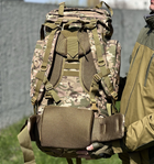 Тактический рюкзак на 65 л., походной каркасный рюкзак Tactic, военный рюкзак цвет Мультикам ta65-multicam - изображение 3