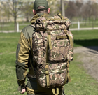 Тактичний рюкзак на 65 л., каркасний похідний рюкзак Tactic, військовий рюкзак колір Мультикам ta65-multicam - зображення 6