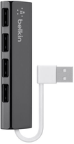 USB-хаб Belkin 4 Port Ultra-Slim Travel Hub (F4U042BT) - зображення 1