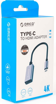 Адаптер Orico USB-C на HDMI 2.0 4K@60Hz алюміній (CTH-GY-BP) - зображення 4