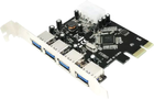 Плата розширення Logilink PCI Express 4 x USB3.0 (4052792030471) - зображення 1