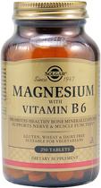 Suplement diety Solgar Magnesium + Vitamin B6 250 Tablets (33984003910)