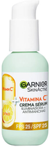 Krem-serum do twarzy Garnier SkinActive Anti Spot Illuminating Serum Cream Vitamin C SPF25 50 ml (3600542449625) - obraz 1