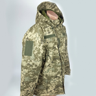 Бушлат утеплённый Ткань Саржа с капюшоном Куртка зима Пиксель Размер 48-50 - изображение 4