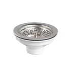 Клапан донный для кухонной мойки 1½" с нерж. решеткой WIRQUIN (9545682)
