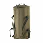 Сумка-баул/рюкзак M-Tac тактическая Оливковый цвет - 90 л (армейский вещмешок цилиндр) - изображение 3
