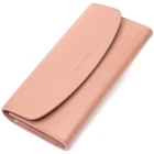 Отличный женский кошелек с монетницей на молнии из натуральной кожи Tony Bellucci Wallet 21967 Пудровый