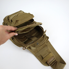 Багатофункціональна тактична нагрудна сумка Койот - зображення 11