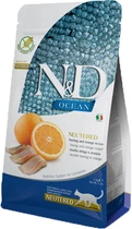 Сухой корм для кошек Farmina N&D Grain Free Ocean Herring & Orange Neutered Adult для стерилизованных кошек с сельдью и апельсином