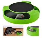 Интерактивная когтедерка для котов и кошек "Поймай мышку" Catch The Mouse Green