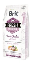 Сухой корм Brit Fresh Healthy Growth для щенков и юниоров с курицей и картофелем