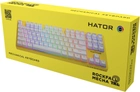 Клавиатура проводная Hator Rockfall 2 Mecha TKL Orange USB Yellow (HTK-722) - изображение 6