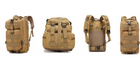 Рюкзак тактичний 25л койот штурмовий армійський / військовий рюкзак - зображення 3