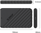 Kieszeń zewnętrzna Orico 2.5" USB-C 3.1 6Gbps Czarna (25PW1-C3-BK-EP) - obraz 5