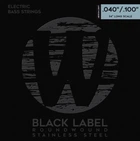 Струны для бас-гитары WARWICK 40210 Black Label Medium Light 4-String (40-100)