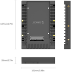 Adapter Orico SATA 2,5" (1125SS-V1-BK-EP) - obraz 6