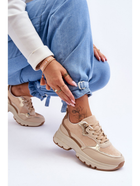 Sneakersy damskie na grubej podeszwie do kostki Icons 39 Beżowe (5905677438048) - obraz 3