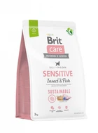 Сухий корм Brit Care Dog Sustainable Sensitive для собак з чутливим травленням з рибою і комахами