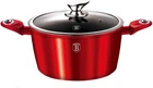 Кастрюля с крышкой 8 л Berlinger Haus Burgundy Metallic Line BH-6192