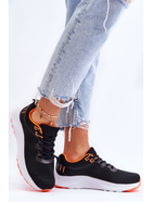 Buty sportowe damskie z siatki na platformie do kostki oddychające Darla 40 Czarny/Pomarańczowy (5905677139389) - obraz 7