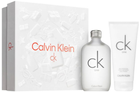 Набір унісекс Calvin Klein One Eau De Toilette Spray 200 мл + Лосьйон для тіла 200 мл (3616303454999) - зображення 1