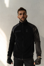 Куртка флисовая LOGOS с Soft Shell плечами и рукавами черный 3ХL - изображение 1