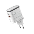 Сетевое зарядное устройство Ldnio A2423C USB/ Type-C QC PD 25W ночник белое + кабель Type-C to Lightning