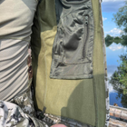 Мужской плотный Костюм на флисе Куртка с капюшоном + Брюки / Полевая форма Softshell пиксель размер XL - изображение 7