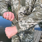 Мужская водонепроницаемая куртка Softshell с капюшоном и липучками под шевроны пиксель размер XL - изображение 4