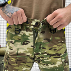 Чоловічі міцні Штани із Посиленими колінами та Манжетами / Щільні Брюки ріп-стоп мультикам розмір 3XL - зображення 4