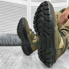 Мужские крепкие Ботинки UA на резиновой подошве / Низкие Берцы со вставками Cordura мультикам размер 45 - изображение 6