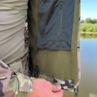 Мужская водонепроницаемая куртка Softshell с капюшоном и липучками под шевроны мультикам размер XL - изображение 5