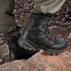 Берцы зимние мужские тактические непромокаемые ботинки M-tac Thinsulate Black размер 41 (27 см) высокие с утеплителем - изображение 6